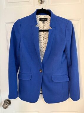 Talbots Cobalt Blue One-Button Blazer Size 2
